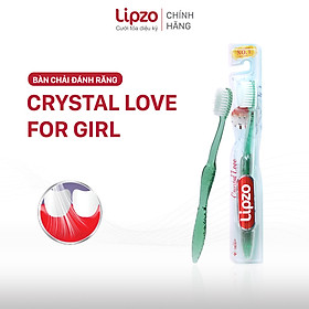 Bàn Chải Đánh Răng LIPZO Crystal Love For Girl Công Nghệ Lông Nở Kết Hợp Chỉ Tơ Nha Khoa Dành Cho Nữ Giới