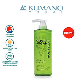 Sữa Tắm Deve Body Soap Chiết Xuất Dầu Olive & Argan Dưỡng Sáng, Làm Mềm Da (800ml)