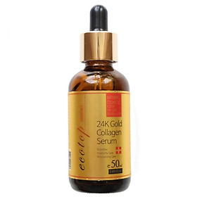 Serum đậm đặc dưỡng trắng da chống lão hoá ECOTOP 24K Gold Collagen Serum 50ml