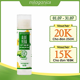 Son Nha Đam Dưỡng Ẩm, Giảm Thâm Môi Milaganics 4.5g (Cây)