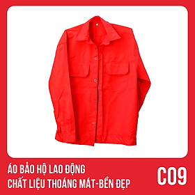 Áo bảo hộ lao động, chất liệu thoáng mát, bền đẹp - Mã C09