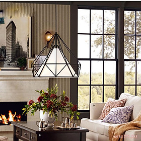 Mua Đèn thả: Đèn trang trí lồng sắt hình kim cương