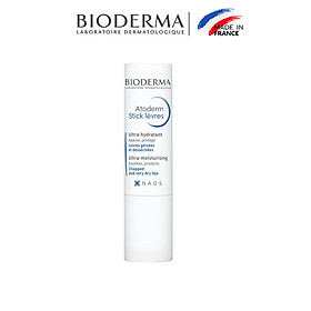 Son dưỡng môi khô nứt nẻ và tổn thương Bioderma Atoderm Stick Levres - 4g