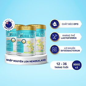 Combo 3 Sữa bột PureLac 3 800g nhập khẩu New Zealand