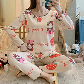 Bộ đồ bầu sau sinh cho con bú dài tay Bé Tóc Dài, chất Thun co giãn 4 chiều mềm mại và êm ái, mầu sắc trang nhã trẻ trung