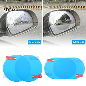 Set 2 miếng kính dán gương chiếu hậu xe hơi chống nước mưa chống sương mù tiện lợi