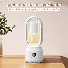 Quạt không cánh phun sương kết hợp đèn ngủ 3 in 1- K1578