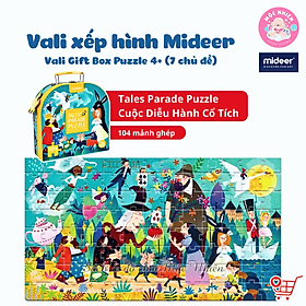 Bộ xếp hình valy Mideer Tales Parade 104 mảnh ghép dành cho bé từ 4 tuổi + (Puzzle) - chủ đề Cuộc diễu hành cổ tích