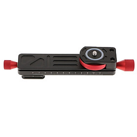 1/4" 3/8" Close-up Lens Focusing Rail Slider Plate for DSLR Camera