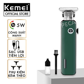 Tông đơ chấn viền Kemei KM-5098 công suất mạnh 5W sạc nhanh USB có thể dùng cạo đầu, cạo trắng khắc fade tóc