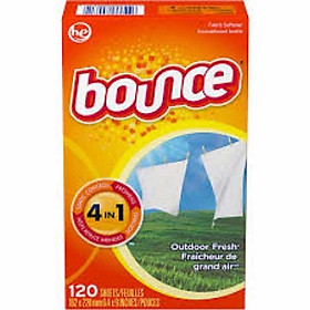Mua Giấy Làm Mềm Vải và thơm quần áo Bounce Outdoor Fresh 120 tờ