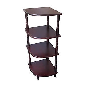 Mua Kệ Góc Tường 4 Tầng - Gỗ Cao Su Bền Đẹp Sang Trong Cho Không Gian Căn Nhà - Gỗ Đức Thành