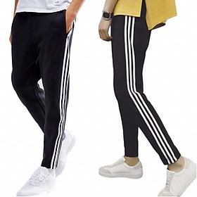 Quần thể thao 3 sọc nam nữ unisex- quần viền jogger nam nữ -Quần 3 viền thể dục