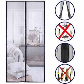 Hands Free Magnetic Screen Door Mesh Curtain Keeps Bugs Out Full Frame Magnets with Magic Tape Drill Free Install Auto