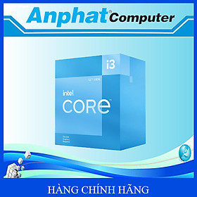 Bộ Vi Xử Lý CPU Intel Core i3-12100F (3.3GHz turbo up to 4.3GHz, 4 nhân 8 luồng, 12MB Cache, 58W, Socket Intel LGA 1700) - Hàng Chính Hãng