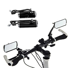 Gương Chiếu Hậu Xe Đạp quan sát chiếu hậu xe đạp/ xe đạp điện 360 độ (2 chiếc/ bộ), chất liệu hợp kim nhôm (đã kèm theo pad chân gương lỗ 8mm) - Mai Lee