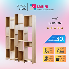 Mua Giá sách bằng gỗ trang trí gia đình SMLIFE Buimon