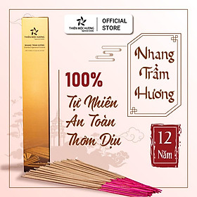 Nhang trầm hương tự nhiên Thiên Mộc Hương | Loại 12 Năm | Không cay mắt, Không Ngứa Mũi, Thơm Nhẹ, Dễ Chịu, An Toàn sức khỏe