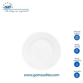 Đĩa Sâu 15.5cm Sứ trắng OHIO
