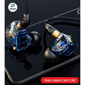 Hình ảnh Tai Nghe Dây Nhét Tai Chống Ồn XSmart X6 Âm Thanh Siêu Bass Nghe Nhạc, Xem Phim, Chơi Game Cực Đã Tích Hợp Mic Lọc Âm, jack 3.5 - Hàng Chính Hãng