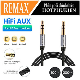 Dây cáp âm thanh Hifi AUX 3.5mm Audio hiệu Remax RL-L100 Remax RL