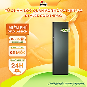 Tủ chăm sóc quần áo thông minh LG Styler Inverter 5 móc SC5MNR4G - Hàng Chính Hãng