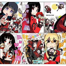 Bộ 6 Poster anime Kakegurui Học Viện Đỏ Đen (2) (bóc dán) - A3,A4,A5