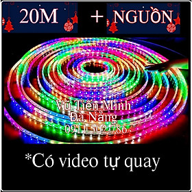 Mua 20M dây led nháy đuổi đủ màu trang trí ngoài trời siêu đẹp  chống nước tuyệt đối dùng để tran