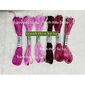 Mua Chỉ cotton thêu tranh chữ thập mã DMC  các mã chỉ thêu từ 3607 đến 3689