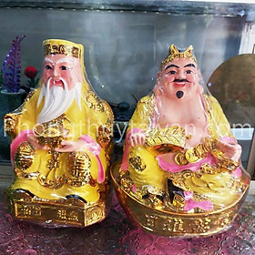 Tượng Thần tài,Thổ địa vàng kim sa Đài Loan cao cấp(20cm) - thờ cúng