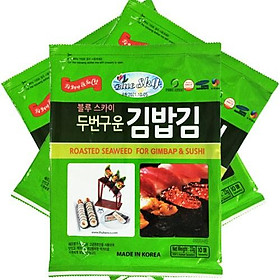Rong biển  dùng cuộn cơm làm Sushi và Gimbap Blue Sky Hàn quốc -  Combo 3 gói