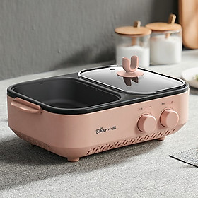 Mua Bếp lẩu nướng Bếp điện 2 ngắn Bear DHG đa năng cao cấp