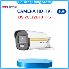 Mua Camera analog TVI colorVu Hikvision DS-2CE12DF3T-FS 2MP  tích hợp mic thu âm  có màu ban đêm - Hàng chính hãng
