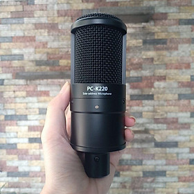 Mua Mic Thu Âm  Micro Livestream PC-K220 Màu Đen Sử Dụng Nguồn 48V Phù Hợp Nhiều Sound Card Và Mixer Hiện Hành