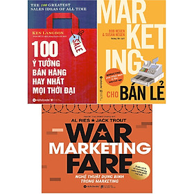 Hình ảnh Combo Chiến Thuật Bán Hàng Siêu Hạng ( 100 Ý Tưởng Bán Hàng Hay Nhất Mọi Thời Đại + Marketing Cho Bán Lẻ + Nghệ Thuật Dụng Binh Trong Marketing ) (Tặng Notebook tự thiết kế)