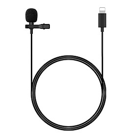 1.5m Mini Portable Lavalier Condenser Microphone Clip-on Tie-clip Mic Wired Microphone for Phone