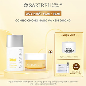 Combo Chống nắng Sakirei SPF 50+ PA++++ & Kem dưỡng phục hồi da Sakirei NMN Revitalize