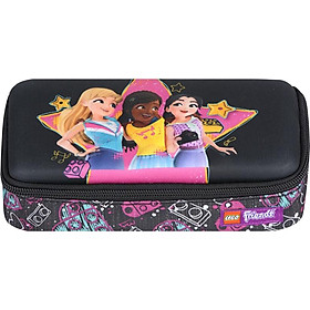 LEGO LEGO pupils pencil case double 3D pen box cartoon large capacity hard shell pencil case multi-function men and women stationery box Lego good friend pink 20027