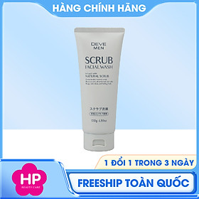 Sữa Rửa Mặt Hạt Scrub Dành Cho Nam Kumano Deve Men Scrub Facial Wash (130G)