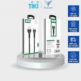 Cáp sạc bọc dù siêu bền Earldom EC – 117, chiều dài 1m - Hàng chính hãng