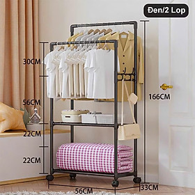 Giá Treo Quần Áo Túi Xách - Kệ Để Đồ Dày Dép Phong Cách Hàn Màu Tự Nhiên