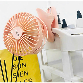 Mua Quạt sạc mini xoay góc 720 độ  đế kẹp đa năng hoặc đặt bàn  an toàn cho trẻ với 4 nấc điều chỉnh gió chính hãng YOOBAO F04 - Hàng nhập khẩu
