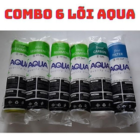 Mua COMBO 6 LÕI LỌC AQUA CAO CẤP (GỒM 4 SỐ 1  1 SỐ 2  1 SỐ 3)