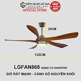 Mua Quạt trần phong cách Đông Dương Indochine style LGFAN868G { Hàng Chính Hãng }