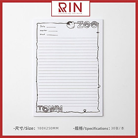 Sổ ghi chú học từ vựng/ giấy ghi chú kế hoạch / giấy học từ vựng đơn giản