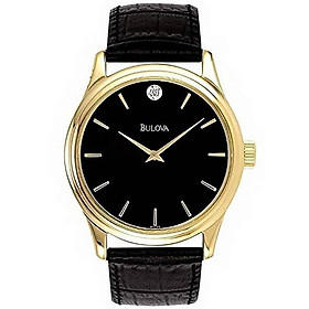 Đồng Hồ Nam Bulova Dây Da 97F55 - Mặt Đen 