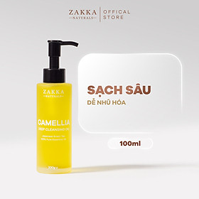 Dầu Tẩy Trang Zakka Naturals Làm Sạch Sâu, Dưỡng Ẩm, Chống Lão Hóa Camellia Deep Cleansing Oil 100g