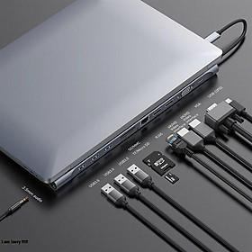 Mua Bộ Hub chuyển đa năng 11 in 1 Baseus Enjoyment Type C (Hàng chính hãng