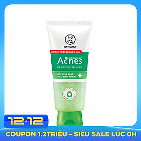 Gel Rửa Mặt Kiểm Soát Nhờn Ngăn Ngừa Mụn Acnes Oil Control Cleanser (100g)