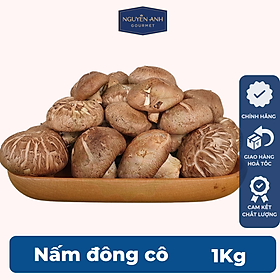 Nấm đông cô tươi 1kg nông trại Nấm Xanh [Chỉ giao HCM]